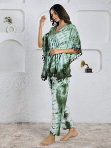 Tye & Dye Cotton Kaftan Set