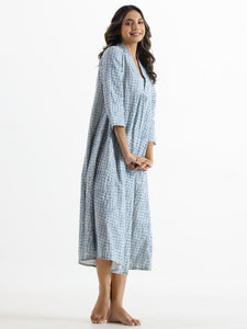 Checks Cotton NIGHT  Dress