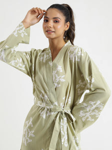 Floral leaf Night suit set