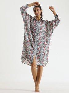 FLORA Cotton NIGHT  Dress