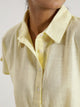 Lemon yellow solid Cotton Slub Night Suit