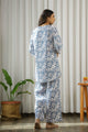 Blue & White Printed Loungewear Set