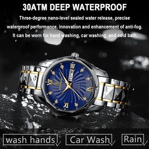 GOOD WATCH-MEN Fashion Luxury Men Watch Waterproof Luminous Date&Week Quartz Watches Business