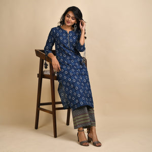 Rang Deep Women Set of Cotton Kurta with Palazzo