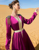 Moroccan style katan Floor Length Dress Abayas For Islamic Women