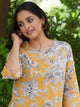 Yellow Cotton printed loungewear set