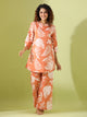 Orang leaf print loungewear set