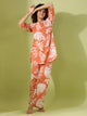 Orang leaf print loungewear set