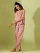 SEA PINK Cotton Slub Night Suit