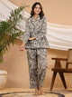 LEAF AND FLORAL  Cotton Night SUIT SET