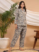 LEAF AND FLORAL  Cotton Night SUIT SET