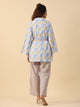 Cotton Printed 3 PEICE Night Suit Set with Pyjama