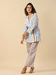 Cotton Printed 3 PEICE Night Suit Set with Pyjama