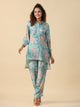 Turqoise muslin co-ord set