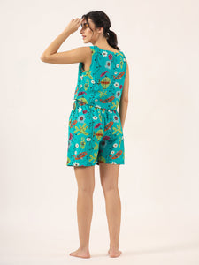 MULTI COLOUR SHORTS Cotton Night SUIT