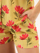 Mustard Shorts Night Suit Set