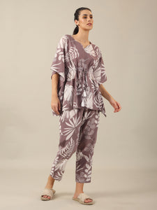 LILAC Cotton Kaftan Set