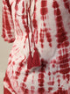 Red Tie-dye Cotton Night SUIT