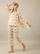 dog print Pure Cotton 3 peice Night SUIT