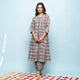 Rang Deep Women Set of Grey Cotton Kurta with Palazzo