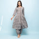 Rang Deep Women Set of Grey Cotton Kurta with Palazzo