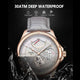 GOOD WATCH-Swiss Brand POEDAGAR Sports Men Watch 2022 Wristwatch Luxury Waterproof Calendar Quartz Leather