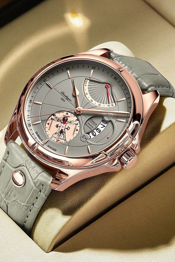 GOOD WATCH-Swiss Brand POEDAGAR Sports Men Watch 2022 Wristwatch Luxury Waterproof Calendar Quartz Leather