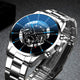 GOOD WATCH- Fashion Men Stainless belt Watch Luxury Calendar-19912