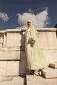 Vera Wrap Abaya - Deep Mint