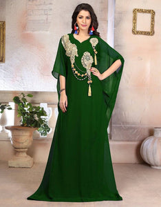 Woman Georgette Arabic Evening Gowns