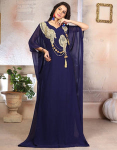 Woman Georgette Arabic Evening Gowns