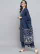 RangDeep Women set Indigo Blue Booti Print Kurta Set