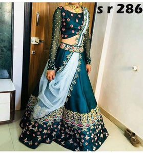 Dark Green Sizziling Lehnga Choli With Dupatta