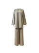 Serene Three Piece Abaya Matching Set - Moonstone