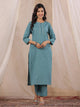 Women Cotton Flex Kurta Set With Chiffon Dupatta