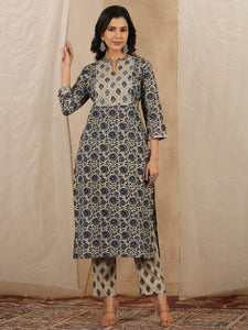 Women Pure Cotton 3 pcs Kurta Set