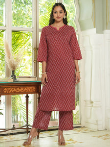 Women Pure Cotton Kurta With Pajama